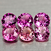 Natural Pink Tourmaline 1.97 Ct. 6 Pcs Round Shape 4.4 Mm Gemstones