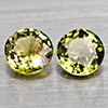 Natural Green Tourmaline 0.76 Ct. 2 Pcs Round Shape 4.5 Mm Gemstones