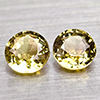Natural Party Color Green Tourmaline 1.06 Ct. 2 Pcs. Round Shape 5 Mm. Gems
