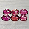 Natural Party Color Pink Tourmaline 2.78 Ct. 6 Pcs Oval Shape 5.3 x 4.6 Mm Gems