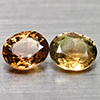 Natural Party Color Tourmaline 1.09 Ct. 2 Pcs Oval Shape 5.5 x 4.7 Mm