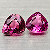 Natural Party Color Pink Tourmaline 0.95 Ct. 2 Pcs Pear Shape 5.5 x 4.7 Mm Gems