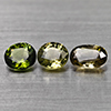 Natural Party Color Green Tourmaline 1.55 Ct. 3 Pcs Mixed Shape 6 x 4.1 Mm Gems