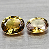 Natural Party Color Tourmaline 0.82 Ct. 2 Pcs Oval Shape 5 x 4.5 Mm
