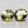 Natural Party Color Tourmaline 1.17 Ct. 2 Pcs Oval Shape 5.6 x 4.6 Mm