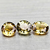 Natural Yellow Green Tourmaline 1.35 Ct. 3 Pcs. Mixed Shape Gemstones Nigeria