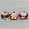 Natural Party Color Tourmaline Gems 1.50 Ct. 3 Pcs Oval Shape Unheated Nigeria