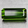 Natural Green Tourmaline Gemstone 1.34 Ct. Octagon Shape 9 x 4.2 Mm. Nigeria