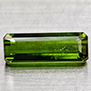 Natural Green Tourmaline Gemstone 1.14 Ct. Octagon Shape 10 x 3.6 Mm. Nigeria