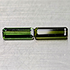 Natural Green Tourmaline 1.27 Ct. 2 Pcs Ocatgon Shape 8.9 x 3 Mm Gemstone
