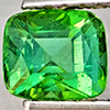 Natural Green Tourmaline 0.78 Ct. Cushion Shape 5.5 x 4.9 Mm Gemstone from Nigeria
