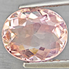 Natural Pinkish Peach Tourmaline 1.40 Ct. Oval Shape 8 x 6.6 Mm Gemstone from Nigeria
