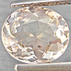 Natural Pinkish Peach Tourmaline 0.81 Ct. Oval Shape 6.8 x 5.9 Mm Gemstone from Nigeria