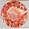 Natural Pinkish Peach Tourmaline 1.41 Ct. Round Shape 6.7 Mm Gemstone from Nigeria