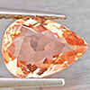 Natural Pinkish Peach Tourmaline 1.47 Ct. Pear Shape 9 x 6.8 Mm Gemstone from Nigeria