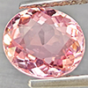 Natural Pinkish Peach Tourmaline 1.11 Ct. Oval Shape 7.3 x 6.4 Mm Gemstone from Nigeria