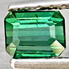 Natural Green Tourmaline 0.41 Ct. Octagon Shape 4.4 x 3.5 Mm Gemstone From Nigeria