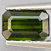 Natural Green Tourmaline 1.16 Ct. Octagon Shape 6.8 x 4.4 Mm. Gemstone From Nigeria