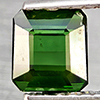Natural Green Tourmaline 0.99 Ct. Octagon Shape 5.5 x 5.1 Mm. Gemstone From Nigeria