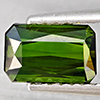 Natural Green Tourmaline 1.38 Ct. Octagon Shape 7.4 x 4.8 Mm. Gemstone From Nigeria
