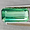 Natural Green Tourmaline 0.98 Ct. Octagon Shape 7.6 x 4 Mm. Gemstone From Nigeria