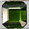 Natural Green Tourmaline 1.34 Ct. Octagon Shape 5.9 x 5.5 Mm. Gemstone From Nigeria