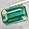 Natural Green Tourmaline 1.03 Ct. Octagon Shape 6.7 x 4.2 Mm. Gemstone From Nigeria