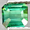 Natural Green Tourmaline 0.48 Ct. Octagon Shape 4.4 x 4.1 Mm. Gemstone From Nigeria