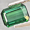 Natural Green Tourmaline 0.81 Ct. Octagon Shape 5.1 x 3.7 Mm Gemstone From Nigeria