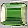 Natural Green Tourmaline 1.86 Ct. Octagon Shape 5.9 x 5 Mm Gemstone From Nigeria