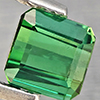 Natural Green Tourmaline 0.86 Ct. Octagon Shape 4.4 x 4.4 Mm Gemstone From Nigeria