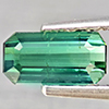 Natural Green Tourmaline 0.71 Ct. Octagon Shape 6.9 x 3.5 Mm Gemstone From Nigeria
