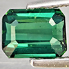 Natural Green Tourmaline 0.68 Ct. Octagon Shape 5.5 x 4.3 Mm Gemstone From Nigeria