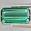 Natural Green Tourmaline 0.89 Ct. Octagon Shape 7.6 x 4.4 Mm Gemstone From Nigeria