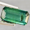 Natural Green Tourmaline 0.76 Ct. Octagon Shape 6.6 x 3.8 Mm. Gemstone From Nigeria