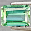 Natural Green Tourmaline 0.89 Ct. Octagon Shape 5.8 x 4.2 Mm. Gemstone From Nigeria