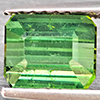 Natural Green Tourmaline 1.57 Ct. Octagon Shape 6.9 x 5.7 Mm. Gemstone From Nigeria
