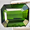 Natural Green Tourmaline 0.89 Ct. Octagon Shape 5.8 x 4.7 Mm. Gemstone From Nigeria