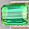 Natural Green Tourmaline 1.07 Ct. Octagon Shape 5.8 x 5 Mm. Gemstone From Nigeria