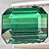 Natural Green Tourmaline 1.27 Ct. Octagon Shape 6.1 x 4.8 Mm. Gemstone From Nigeria