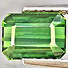 Natural Green Tourmaline 1.88 Ct. Octagon Shape 7 x 5.3 Mm. Gemstone From Nigeria