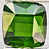 Natural Green Tourmaline 1.62 Ct. Cushion Shape 6.5 x 6.2 Mm Gemstone from Nigeria