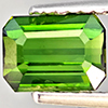 Natural Green Tourmaline 1.12 Ct. Octagon Shape 7.3 x 5 Mm. Gemstone From Nigeria
