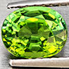 Natural Green Tourmaline 1.45 Ct. Oval Shape 7.2 x 5.7 Mm Gemstone from Nigeria