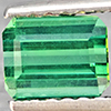 Natural Green Tourmaline 1.12 Ct. Octagon Shape 5.6 x 4.4 Mm Gemstone From Nigeria