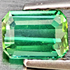Natural Green Tourmaline 0.94 Ct. Octagon Shape 5.7 x 4 Mm Gemstone From Nigeria