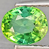 Natural Blueish Green Tourmaline 0.64 Ct. Oval Shape 5.8 x 4.9 Mm Gemstone from Nigeria