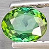 Natural Blueish Green Tourmaline 0.34 Ct. Oval Shape 4.9 x 3.9 Mm Gemstone from Nigeria