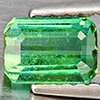 Natural Green Tourmaline 0.67 Ct. Octagon Shape 5.8 x 4.1 Mm Gemstone From Nigeria