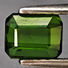 Natural Green Tourmaline 0.77 Ct. Octagon Shape 5.6 x 4.5 Mm Gemstone From Nigeria